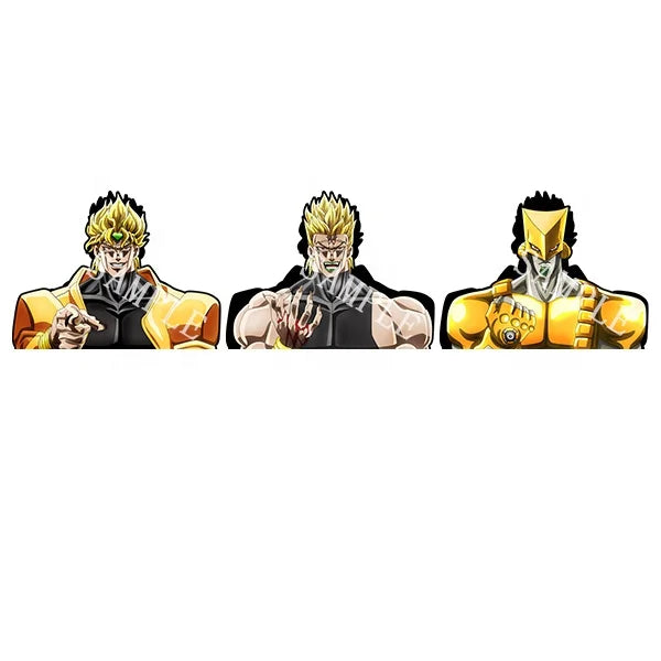 JoJo's Bizarre Adventure Dio Brando Anime 3D Motion Eco-friendly Paper Waterproof Car Stickers for Laptop Refrigerator Suitcase