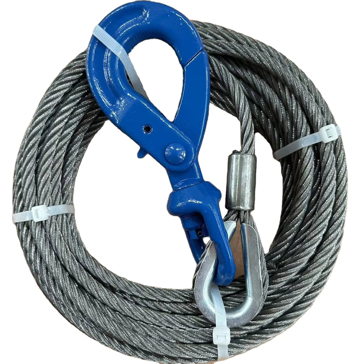 Stainless Steel Wire Rope Sling with Snap Hook End Parts for Hanging Basket Plant Hanger Holders Hardware