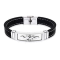 GJB106B Factory Direct Sale Custom Logo Stainless Steel Mens Bracelet OEM Rubber Wristband Silicon Bangle Fine Bangles Bangle