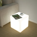 Modern RGB Plastic Glow LED Cube Chairs for Dining Hotel Park Hall for Outdoor/Indoor Parties Salons Bars