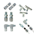 JIANHE M10*1 R1/8 Steel Centralized Lubrication Joint Union Tee Butt 90 Straight 6mm Casting Technique