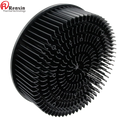 High Power Led Heatsink Pin Fin Heat Sink for Clu058 COB Led Lights Radiator Anodized Aluminum 210*210*58mm Black Round IP65 8mm