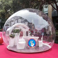 Diameter 3m Inflatable Frame Tunnel Clear Dome Tent Great Value Family Camping Backyard Bubble Tent With Silent Blower
