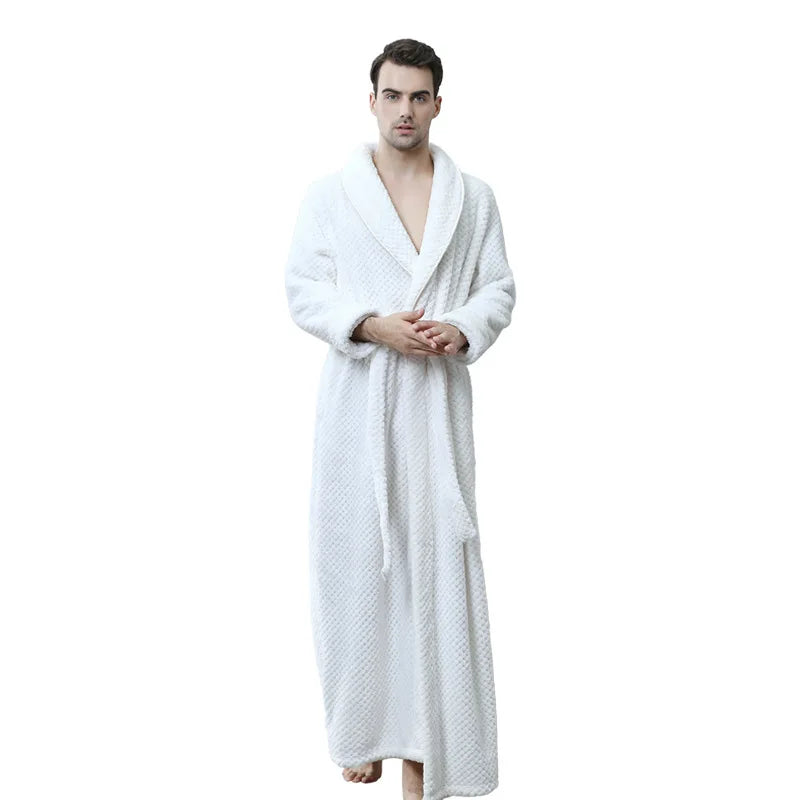 Fall Men's Pajamas Fleece Robes Pajamas Polyester Couples Casual Pajamas Home Life