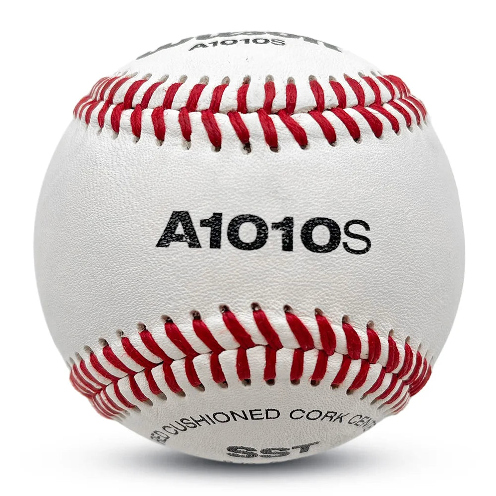 Full Grain Leather Cover Red Cushioned Cork Core 85% Wool A1010s  Perfect for High School and College Play Baseball