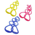 2627 AW Custom Colorful Silicone Environmentally Friendly 7 Holes Resistance Bands for Yoga