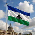 Wholesale 3x5FT Lesotho National Flag Outdoor Polyester Country Banner with Two Metal Grommets for Festivals Sports Parade