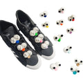 Creative Trendy Anime Shoe Decorations with Big Eyes Buckle and Flower Charms Bulk New Girls Accessory