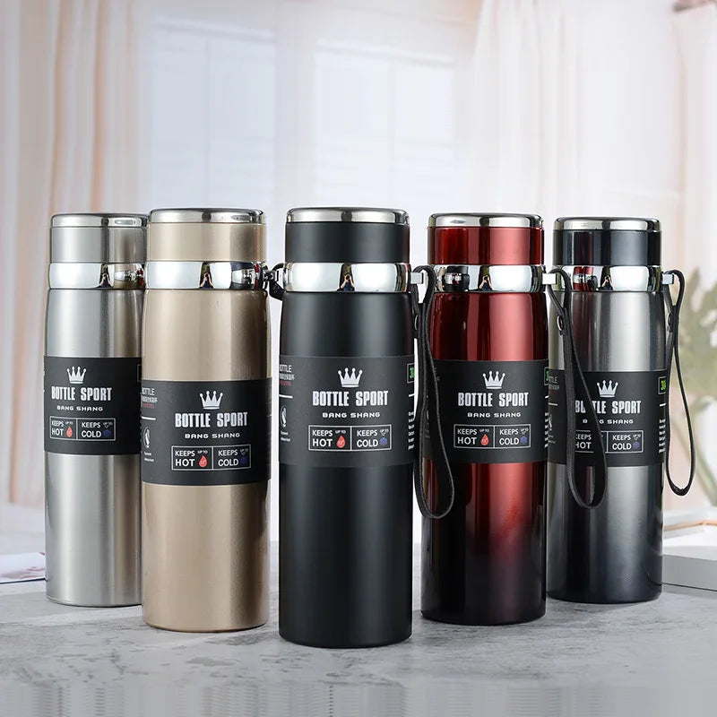 316 Stainless Steel Double-Wall Smart Water Bottle Sustainable Vacuum Flask for Men Women Kids for Camping