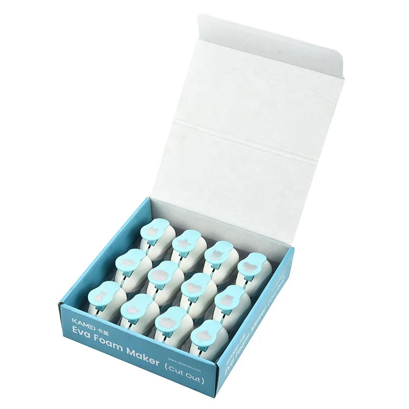 Hot Selling KAMEI 25mm Paper Craft Puncher (Metal + ABS) Packed in Display Box for Kids DIY Craft Project