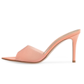 Ladies High Heel Transparent Shoes Womens Heeled PVC Sandals Clear Heels