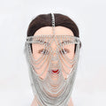 Masquerade Mask Party Alloy Jewelry Stage Costume Performance Costume Metal Face Chain Jewelry