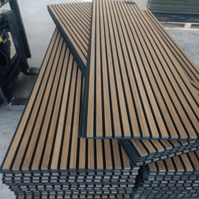 High Quality Soundproof Wall Panels MDF Akupanel Wood Slatted Wall Acoustic Felt Panels for Interior Decoration Wall and Ceiling