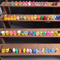 3d Miniature Animal Custom Figurines Figure Fish tank Aquariums Accessories Cute Mini Happy Duck Wholesale Bath Toys for Kids