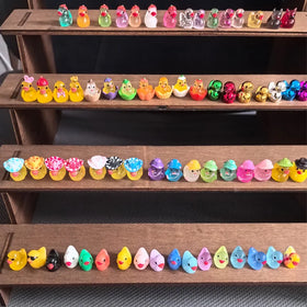 3d Miniature Animal Custom Figurines Figure Fish tank Aquariums Accessories Cute Mini Happy Duck Wholesale Bath Toys for Kids