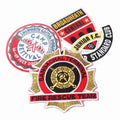 DOY Label Garment & Processing Accessories Design Custom Logo Embroidered Border Embroidery Patch for Clothing