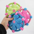 Dog Cotton Rope Flying Disc  Pets Supplies Dog Training Interactive Chew Teeth Clean Toys