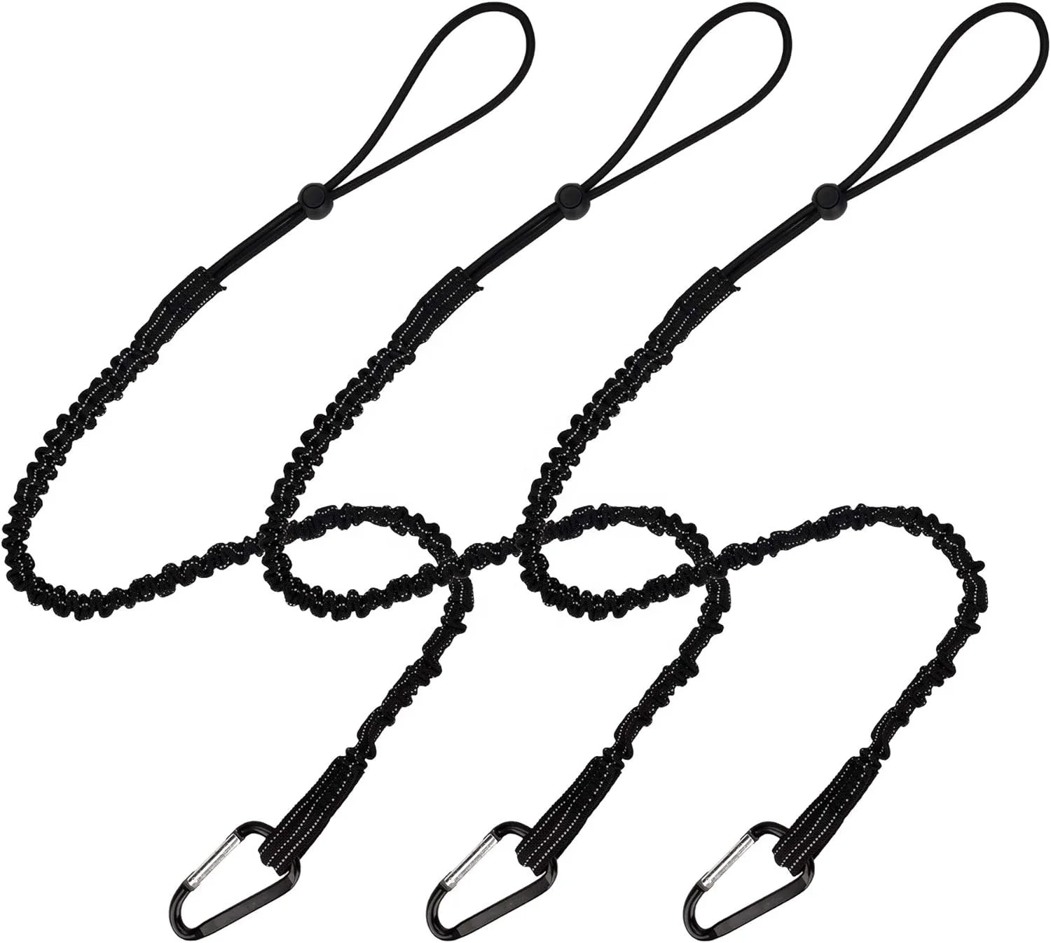 Tool Lanyard 30 Ib Weight Limit 3pcs Safety Lanyard Adjustable Loop End for Working Tools