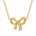 European and American Wind Bow Pendant Necklace Collarbone Chain Jewelry