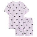 S-2XL Plus Size Custom Logo Animal Print Loose Fit Women's 2-Piece Summer Pajamas Set
