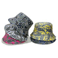 Landfond Women's Retro Trend All-matching Sun-proof Sunscreen Sun Hat Paisley Printing Bucket Hat Women's Foreign Trade