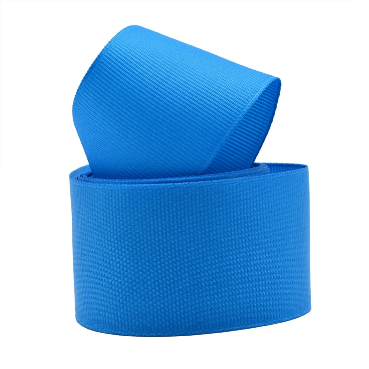 Wholesale 100% Polyester Custom Double Face Grosgrain Ribbon 196 Colors Available 50mm Width