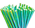 Hot Sale Biodegradable Iridescent Foil Paper Straws for Birthday Party