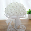 New Handheld Flower Simulation Wedding Rose Bundle Wedding White Wedding Bride Handheld Flower