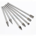 Single Double Cut Tooth Rotary File Tungsten Carbide Burr with 3mm Shank Lengthen 75 100mm Grinding Bits Deburring Tools