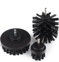 3 Pack Durable Power Scrubber Cleaning Brush Set for Drill with Extended Rod Attachment PP Material
