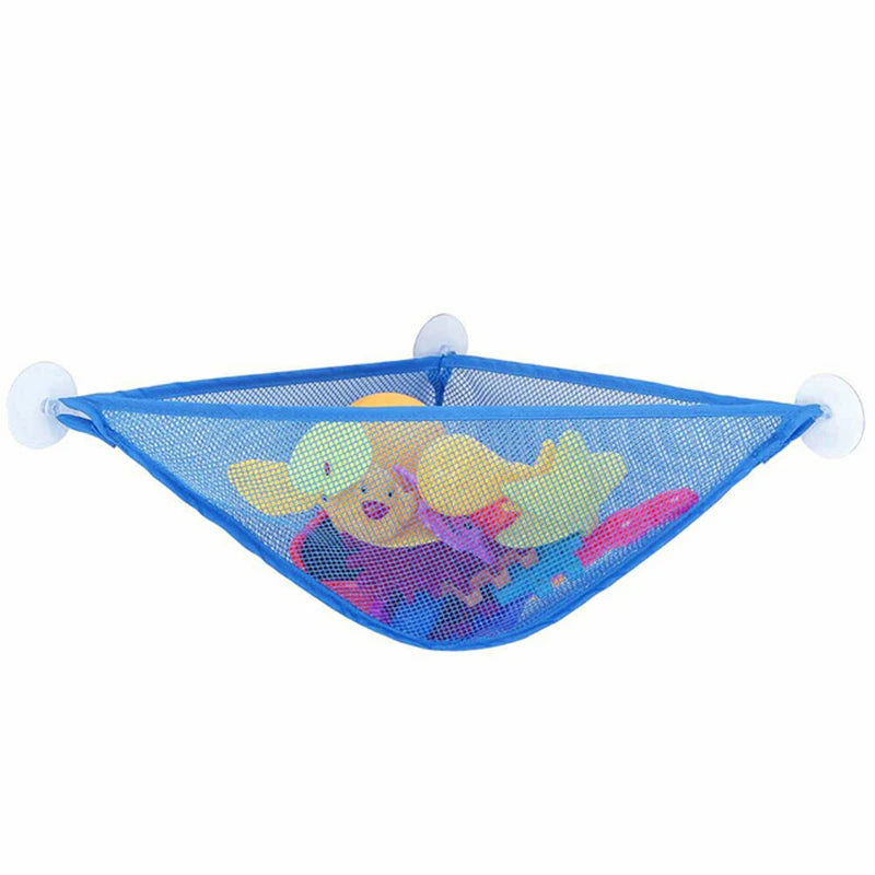 Bath Toy Holder Bathtub Toys Net Organizer Corner Shower Caddy Bag Bathroom Hanging Mesh Basket Bath Toy Storage Bag