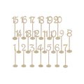 TaiLai Wooden Table Numbers Wood Wedding Table Numbers with Sturdy Holder Base Wooden Catering Reception for Party Home Wedding