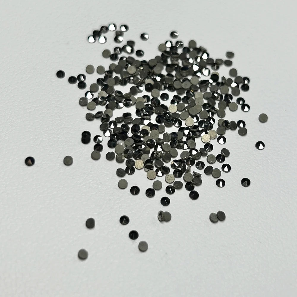 Original Square Round Flat Bottom Chalcopyrite Mosaic Gemstone 1mm 1.5mm 2mm Flat Back Gems
