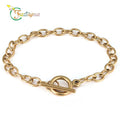 Fatingna High End Fashion Jewelry Personalize Stainless Steel Bracelet OT Buckle Bracelet