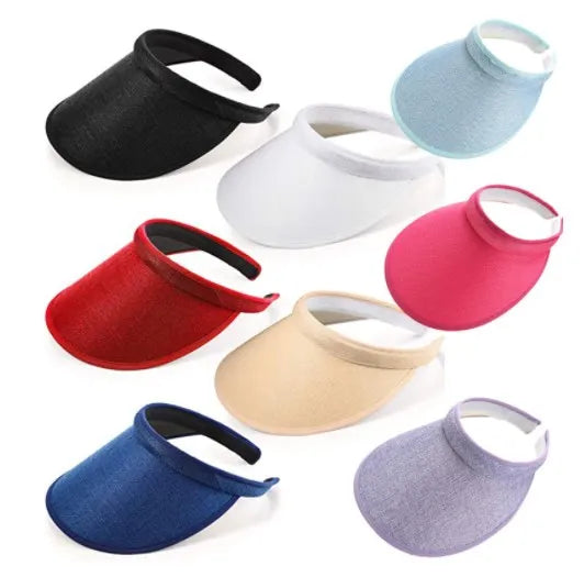 Cotton and Linen Sun Visor for Lady Summer Wide Brim Outdoor Riding Uv Sun Visor Hat