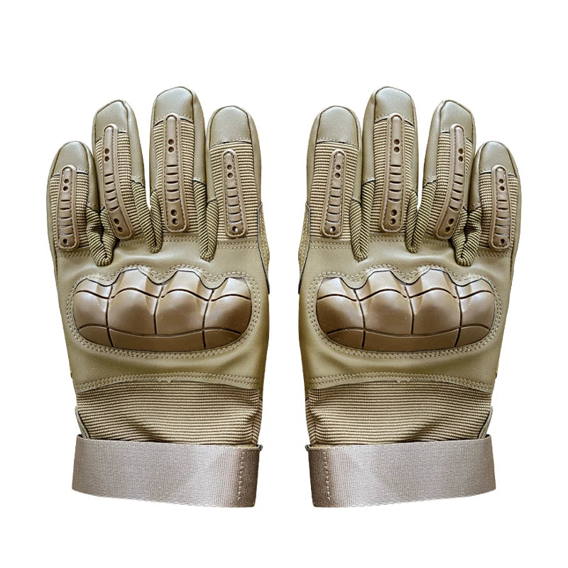 Outdoor Summer Leather Cycling Motorbike Full-Finger Non-Slip Touch Screen Sports & Work Gloves