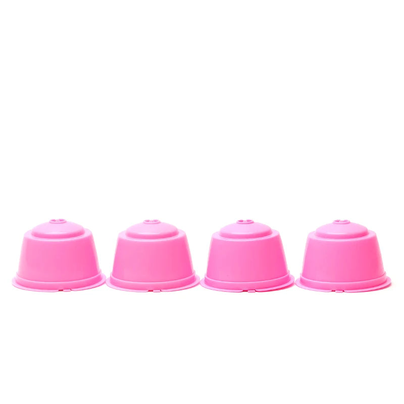 Eco-Friendly Stocked Coffee Capsule 4Pcs Set Plastic Refillable 200 Times Reusable Modern Design Cafe Use