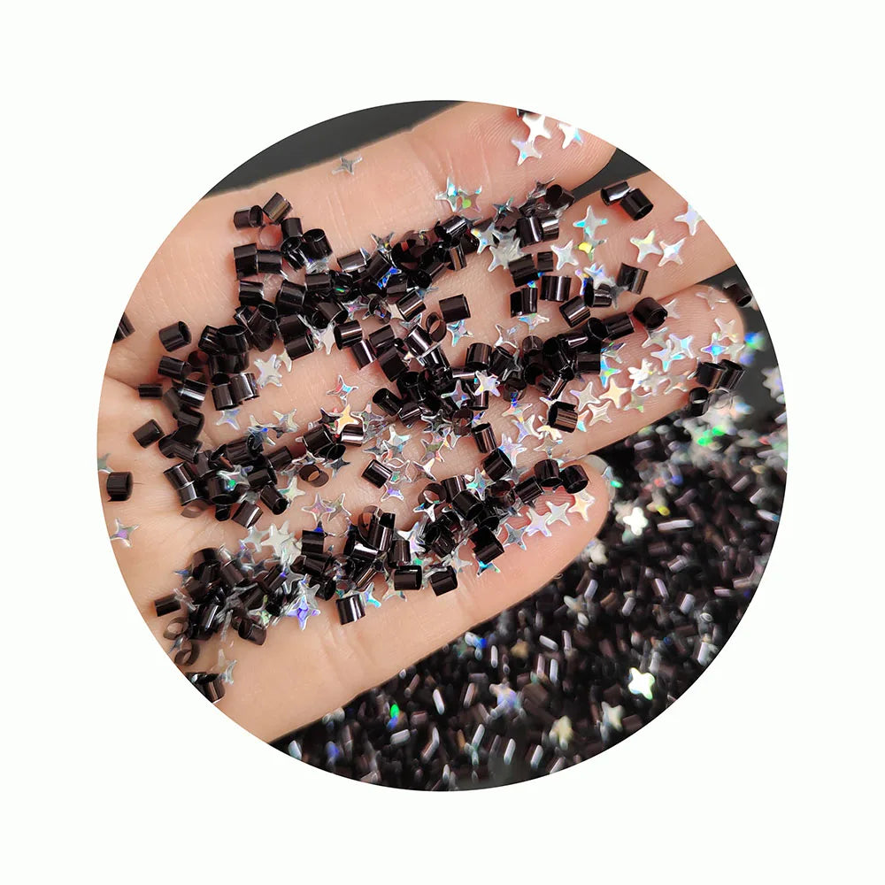Glitter Sequins Four Point Star AB Color PVC Slices for Slime Nail Art Scrapbook