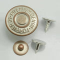 Metal Brass Denim Jeans Buttons and Rivets Replacement Kit With Screw