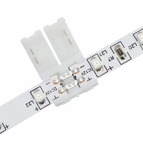 Factory 2-Pin 8mm 10mm LED Connector I-Shaped Right Angle 3528 5050 Single Color LED Strip Lights Lighting Accessories