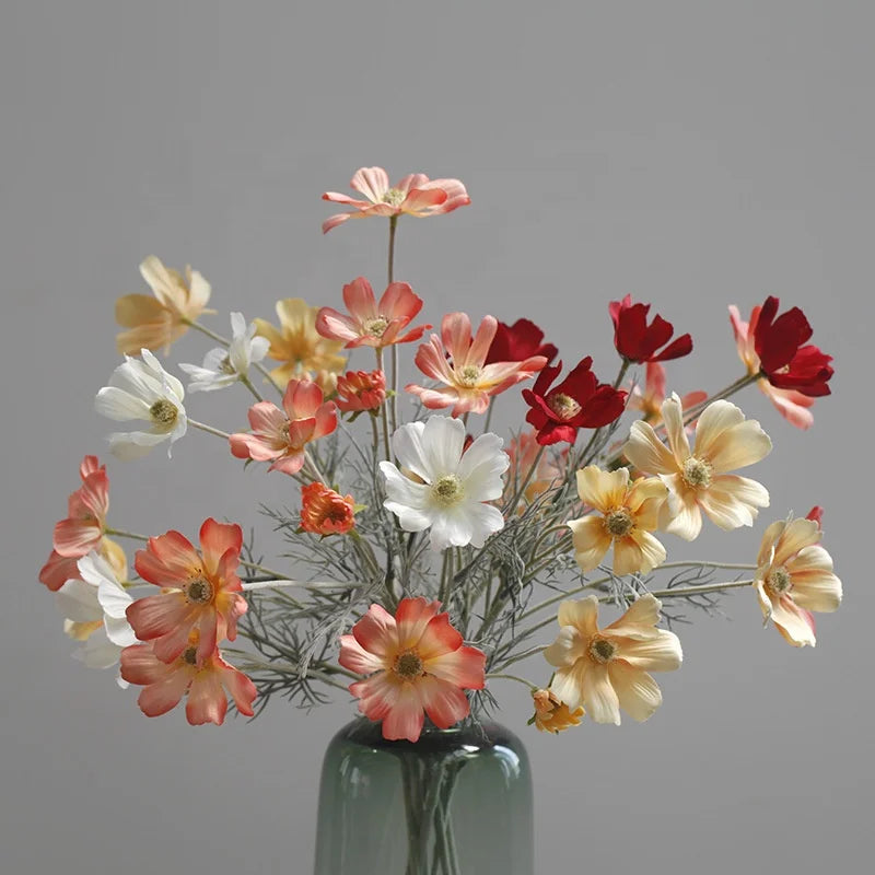 Cosmos L414 New Bulk Colorful Artificial Daisy Flowers for Home and Hotel Decoration for Christmas and Back to School