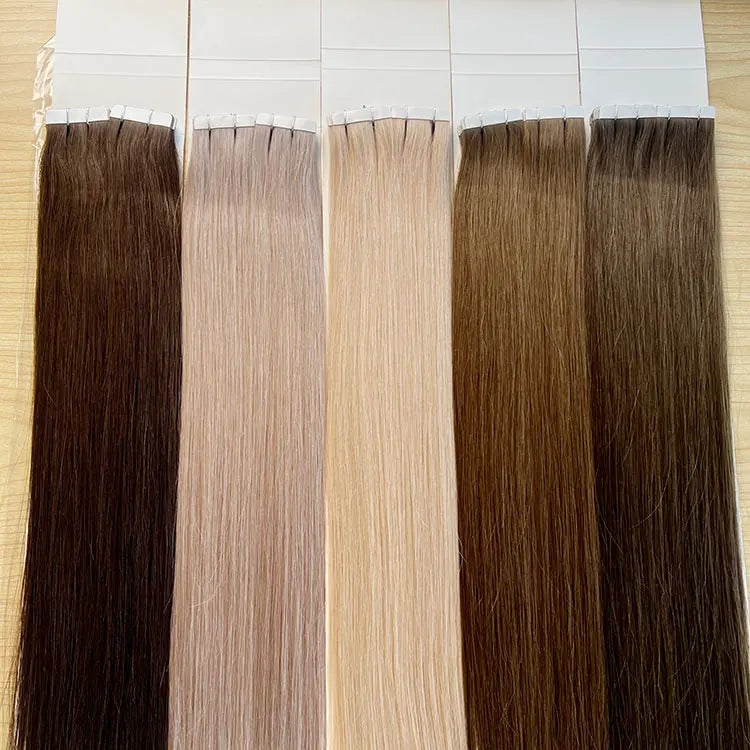 2026 Drop Shipping Super Double Drawn European Cuticle Aligned Virgin Hair Balayage Tape In Hair