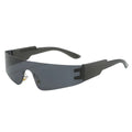 Frameless Sunglasses for Men and Women One Piece Tile Punk Sports Glasses Colorful Fashion Sunglasses 20902