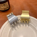 Gold Designer Clips Wholesale Custom Girls Barrette Metal Hair Claw Clip Hair Pins Accessory Simple for Women Girls