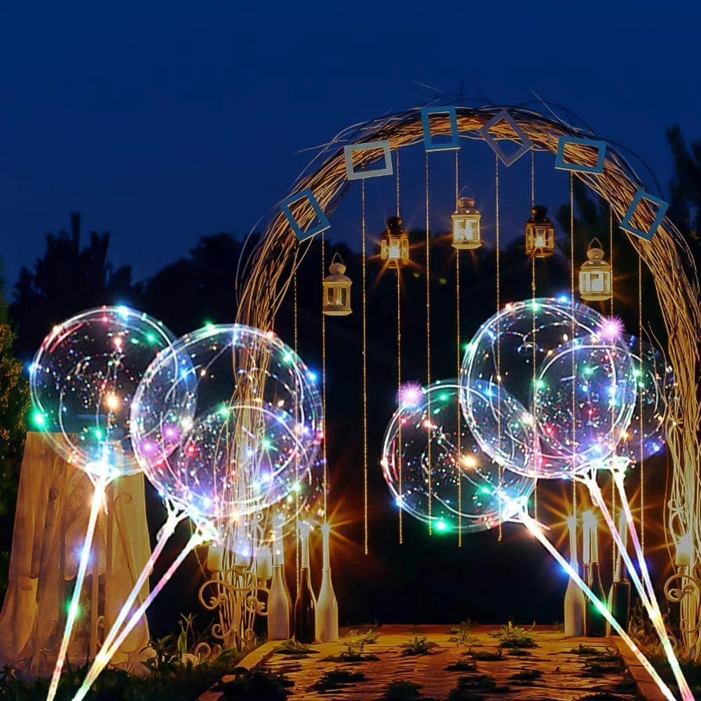 IShine Event Party Supplies Christmas Mariage Fete Balloons Anniversaire Wedding Party Decorations Led Bobo Ballons Set