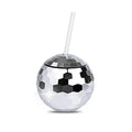 550ml Eco-Friendly Plastic Disco Ball Drinking Tumbler with Lid and Straw for Nightclub Wedding Travel & Camping Use