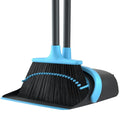 Upgrade Long Handle Dust Pan and Broom Combo for Home Stand up Broom and Dustpan