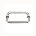 8" Back-to-Back Solid Brass Glass Shower Door Handles with Metal Washers for Bathroom