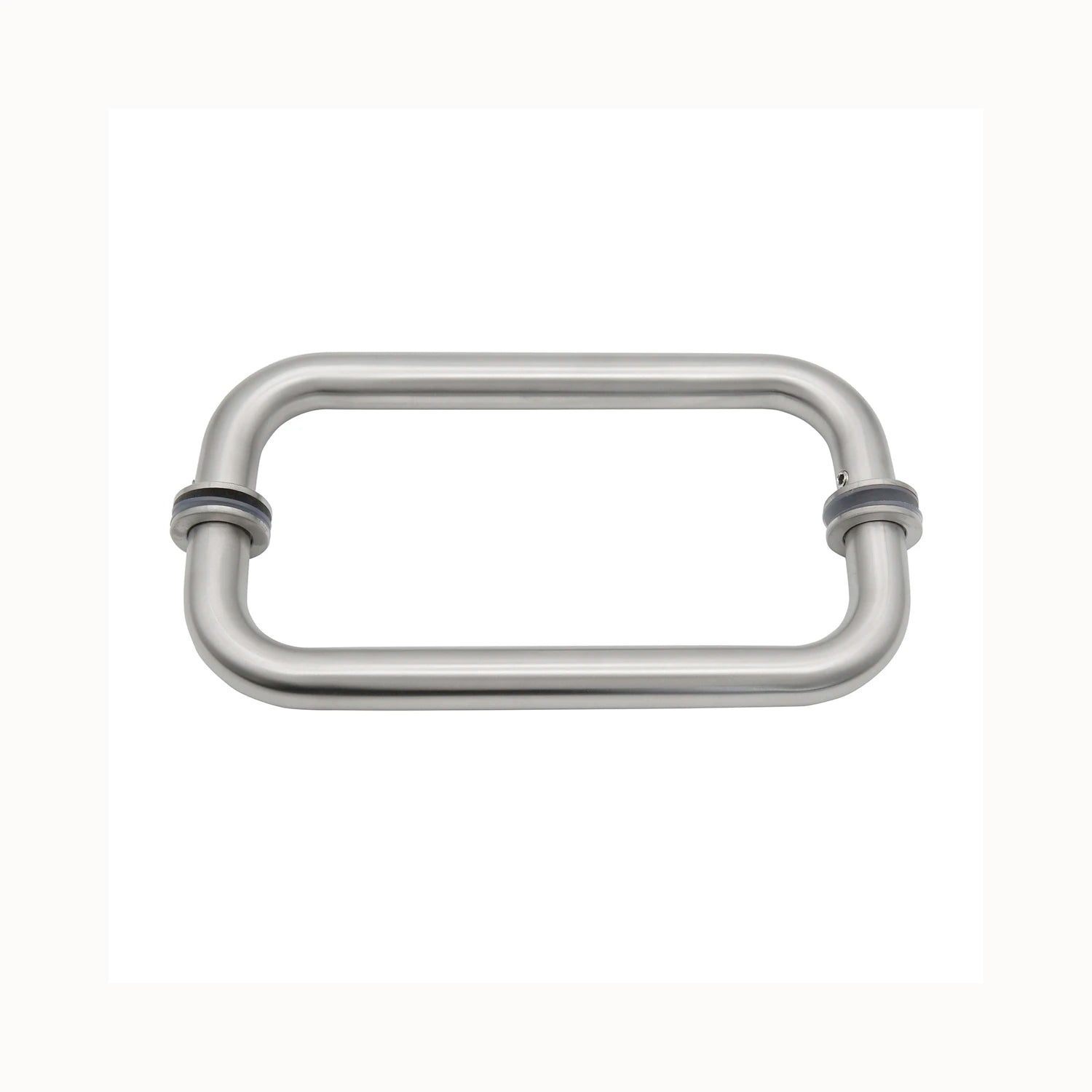 8" Back-to-Back Solid Brass Glass Shower Door Handles with Metal Washers for Bathroom