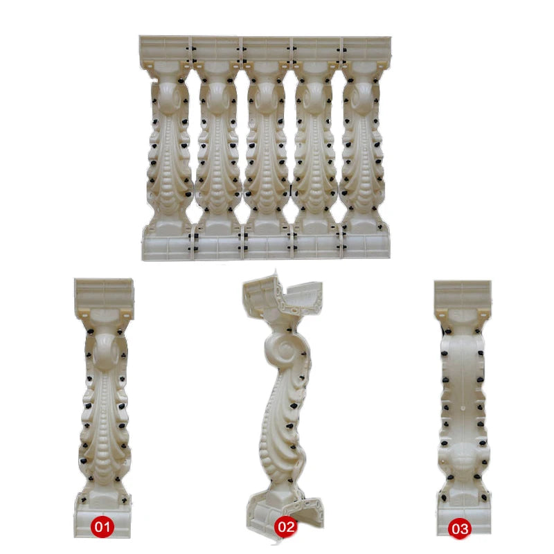 Balcony Fence Balustrades Railing Staircase Stairs Cement Abs Moulds Concrete Baluster Plastic Mold Injection Molding